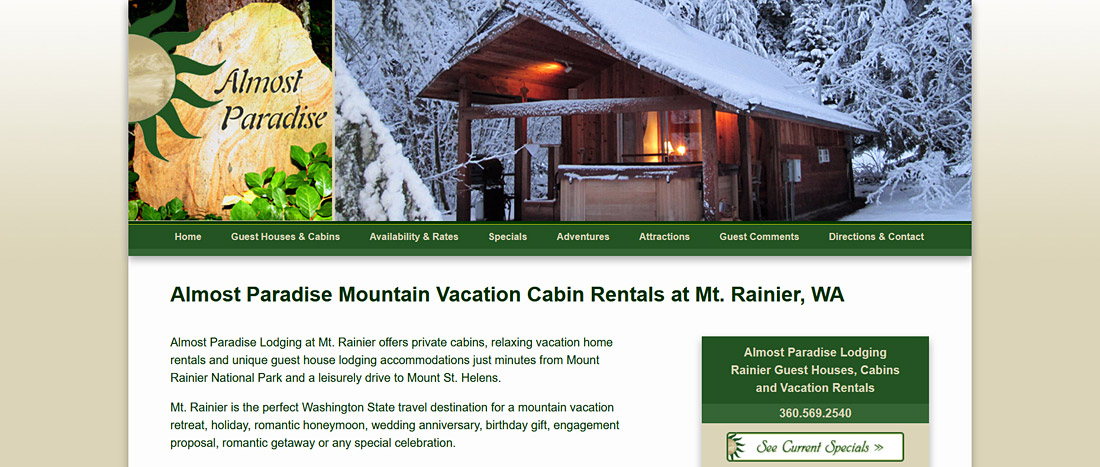 Almost Paradise Lodging